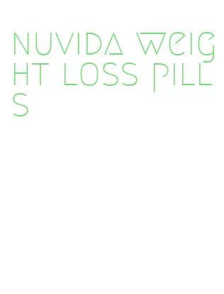 nuvida weight loss pills