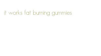 it works fat burning gummies