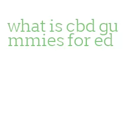 what is cbd gummies for ed