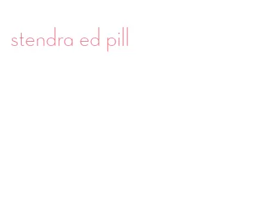 stendra ed pill