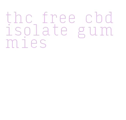 thc free cbd isolate gummies