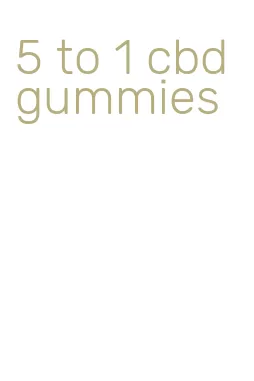 5 to 1 cbd gummies