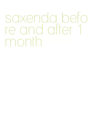 saxenda before and after 1 month