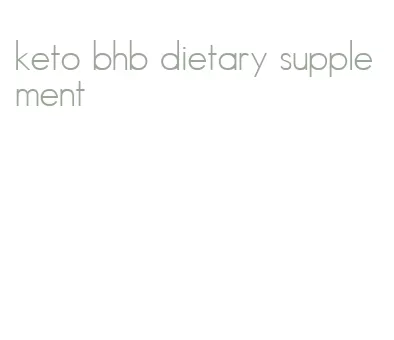 keto bhb dietary supplement