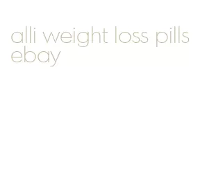 alli weight loss pills ebay