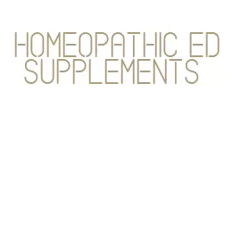homeopathic ed supplements