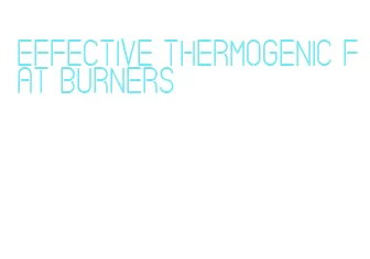 effective thermogenic fat burners