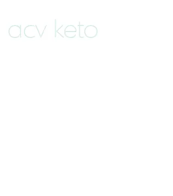 acv keto