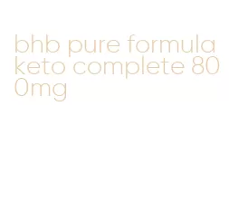 bhb pure formula keto complete 800mg