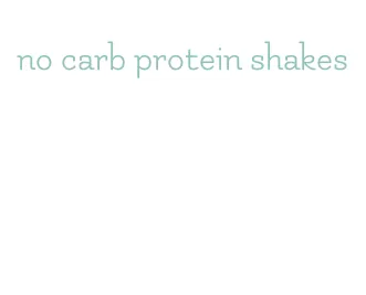 no carb protein shakes