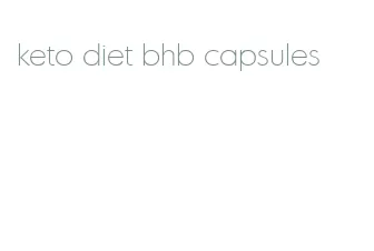 keto diet bhb capsules