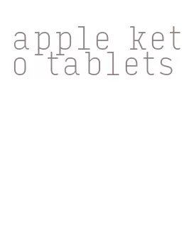 apple keto tablets