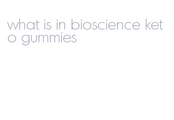 what is in bioscience keto gummies