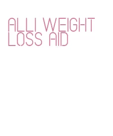 alli weight loss aid