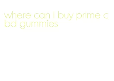 where can i buy prime cbd gummies