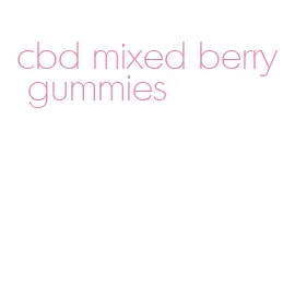 cbd mixed berry gummies