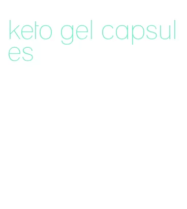 keto gel capsules