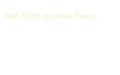 keto blast gummie bears