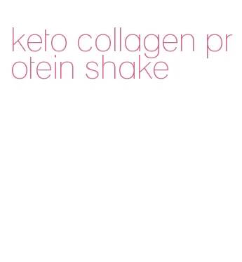 keto collagen protein shake