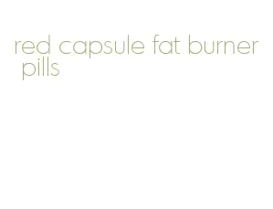 red capsule fat burner pills