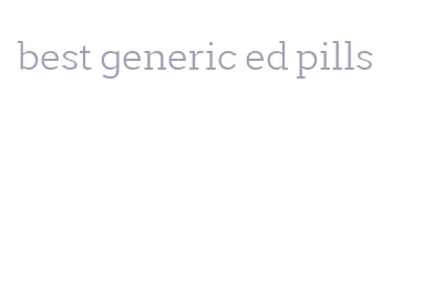 best generic ed pills