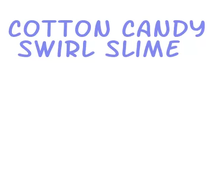 cotton candy swirl slime