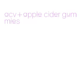 acv+apple cider gummies