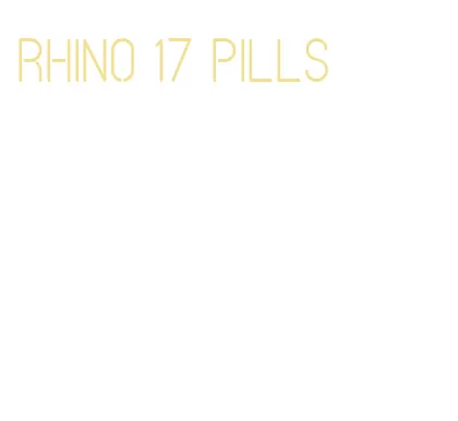 rhino 17 pills