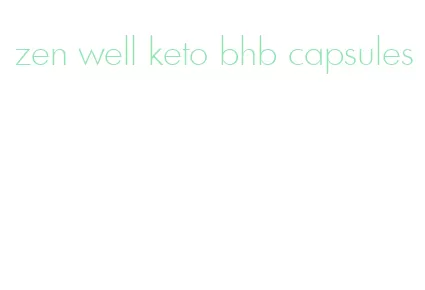 zen well keto bhb capsules