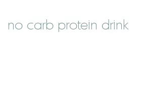 no carb protein drink