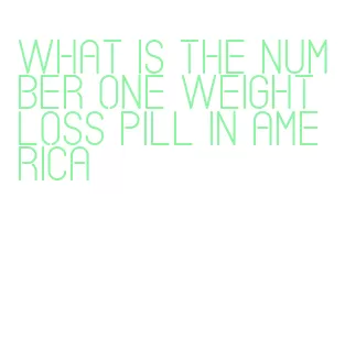 what is the number one weight loss pill in america