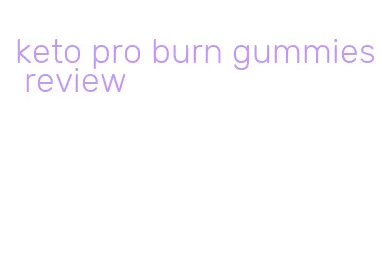 keto pro burn gummies review