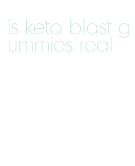 is keto blast gummies real