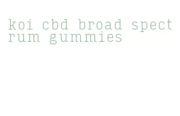 koi cbd broad spectrum gummies