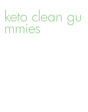 keto clean gummies