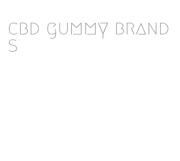 cbd gummy brands