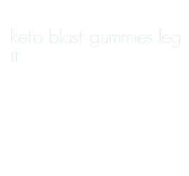 keto blast gummies legit