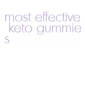 most effective keto gummies