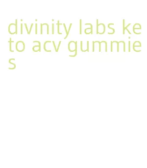 divinity labs keto acv gummies