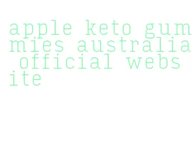 apple keto gummies australia official website