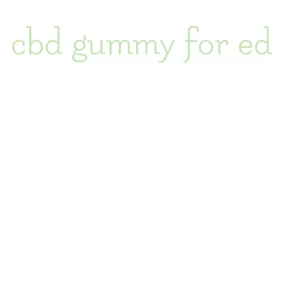 cbd gummy for ed