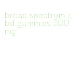 broad spectrum cbd gummies 300 mg