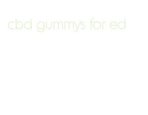 cbd gummys for ed