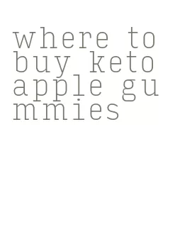 where to buy keto apple gummies