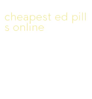 cheapest ed pills online