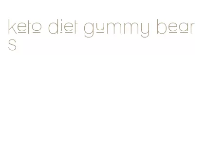 keto diet gummy bears