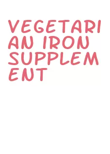 vegetarian iron supplement