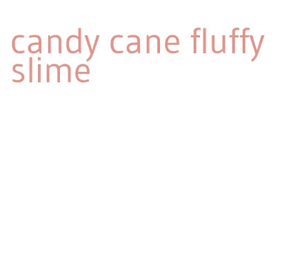 candy cane fluffy slime