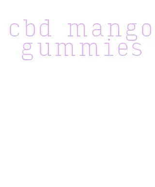 cbd mango gummies