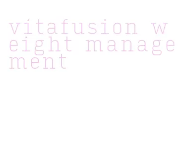 vitafusion weight management